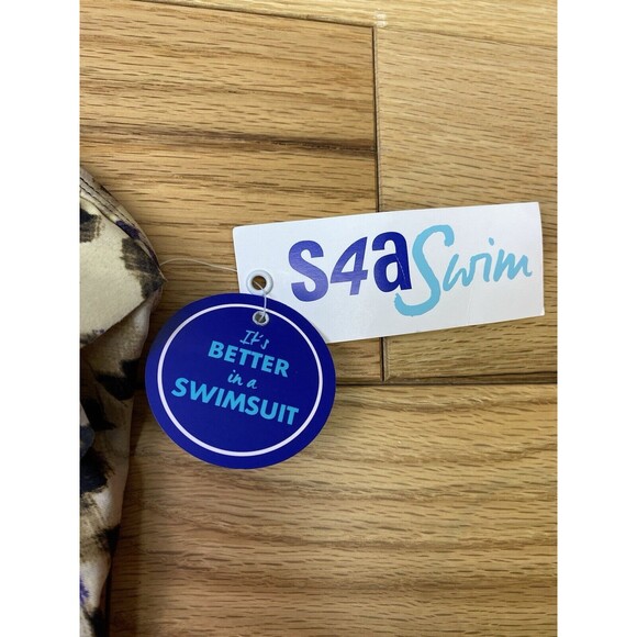 Swimsuits for all womens‎ one piece swimsuit. Leopard Print Ruffles. Size 12 NEW - Picture 3 of 14